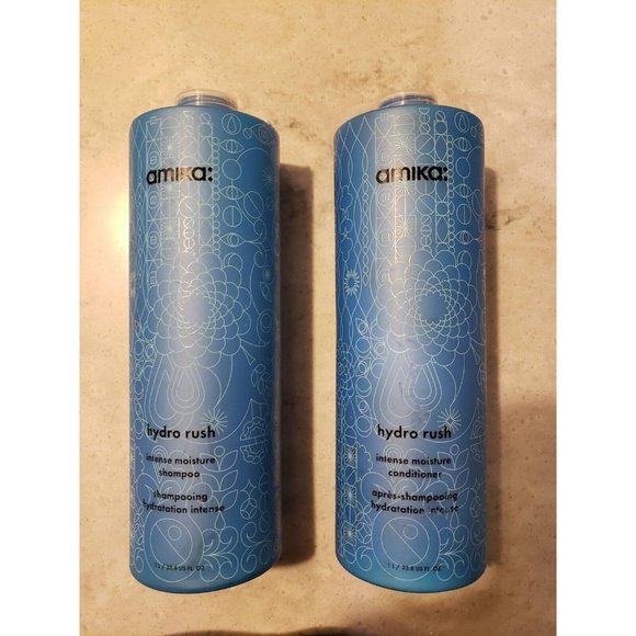 amika Hair Amika Hydro Rush Intense Moisture Shampoo Conditioner Liter Duo Set New Poshmark
